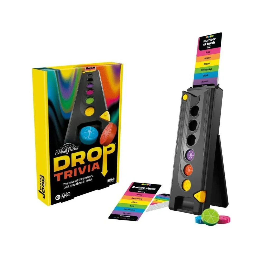 TROUBLE Game & TRIVIAL PURSUIT Drop Trivia